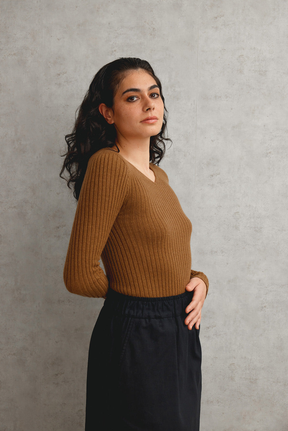 Cashmere Rib Sweater