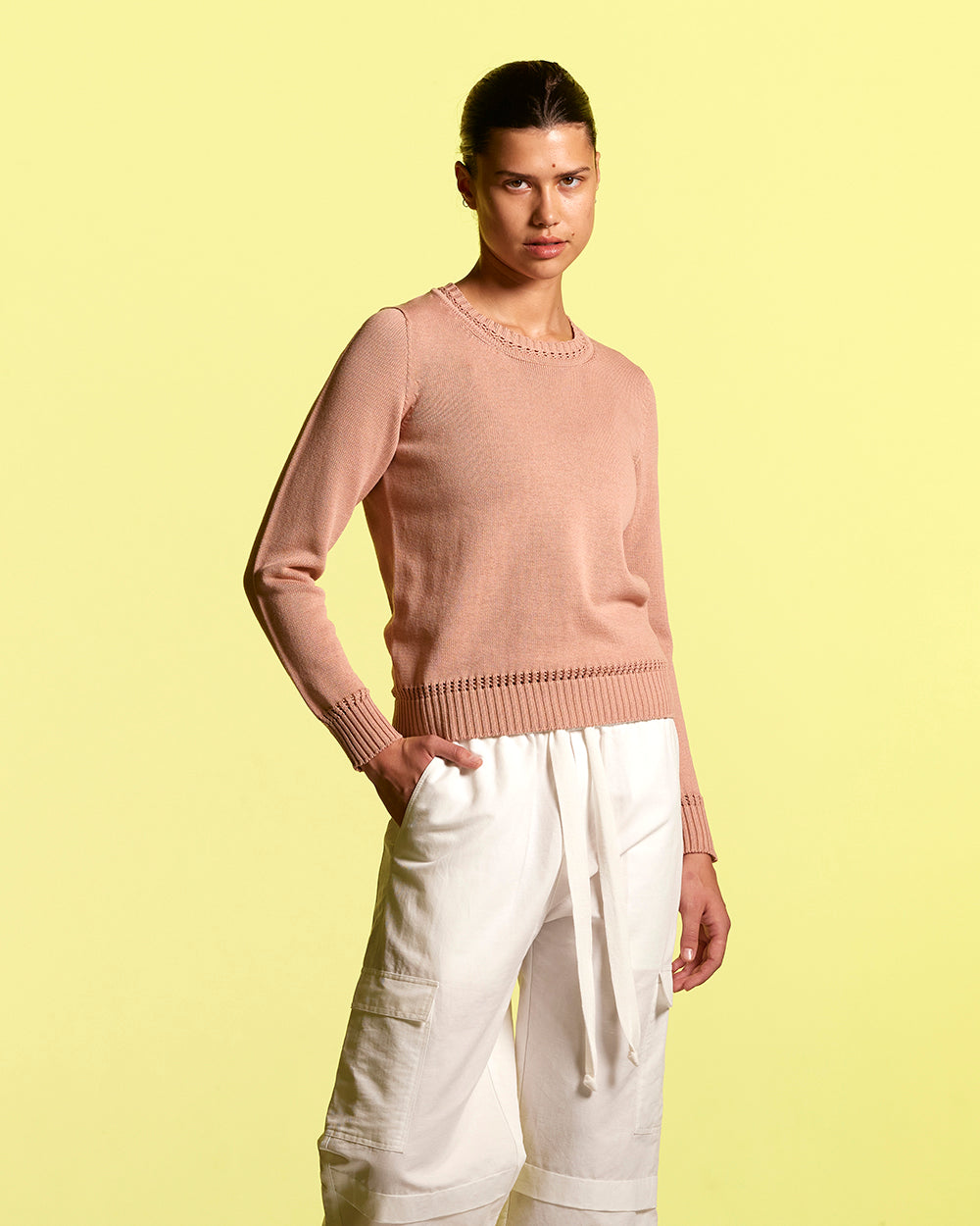 Bio Cotton Lattice Link Pullover - Standard Issue