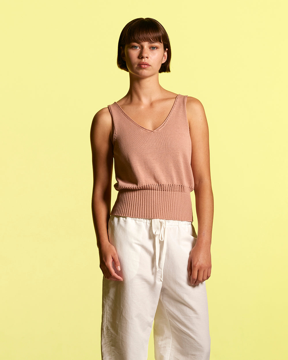 Bio Cotton Lattice Link Camisole - Standard Issue