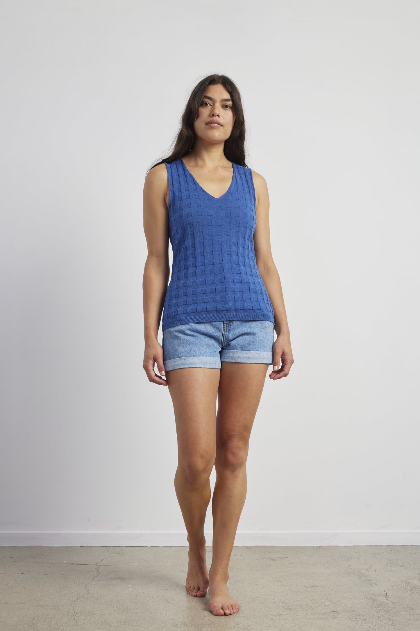 Cotton Grid Cami