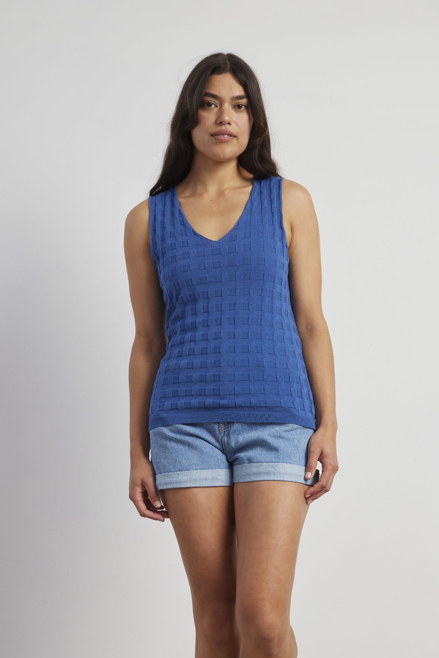 Cotton Grid Cami