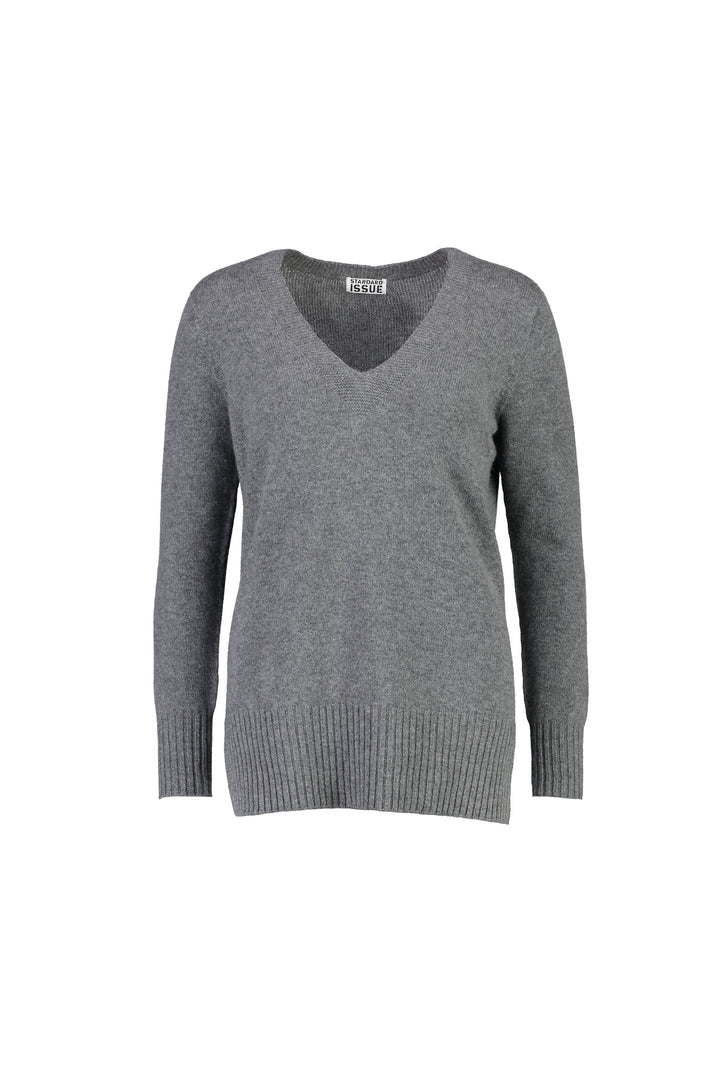 Cashmere Deep V Neck