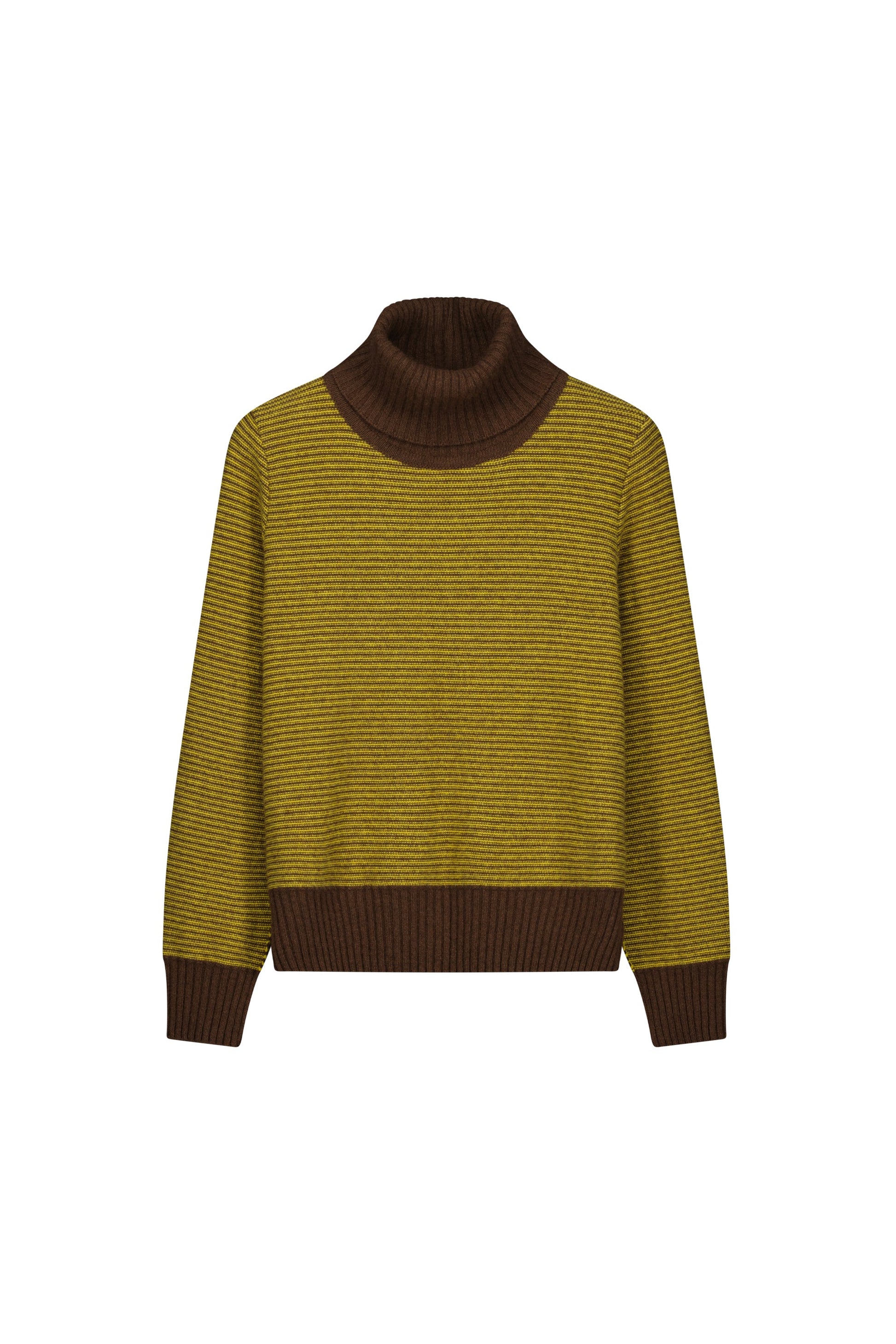 Okewa Striped Crop Funnel Neck - Standard Issue