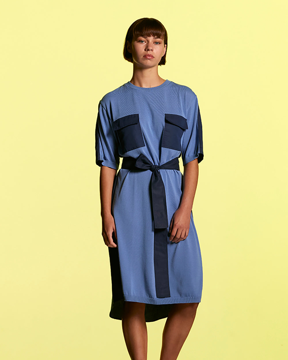 Twill Weave Assemblage Dress