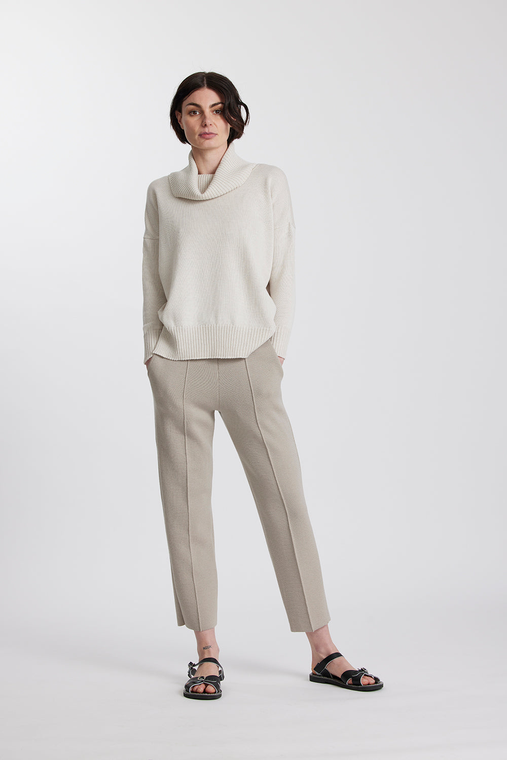 Merino Funnel Neck Jumper