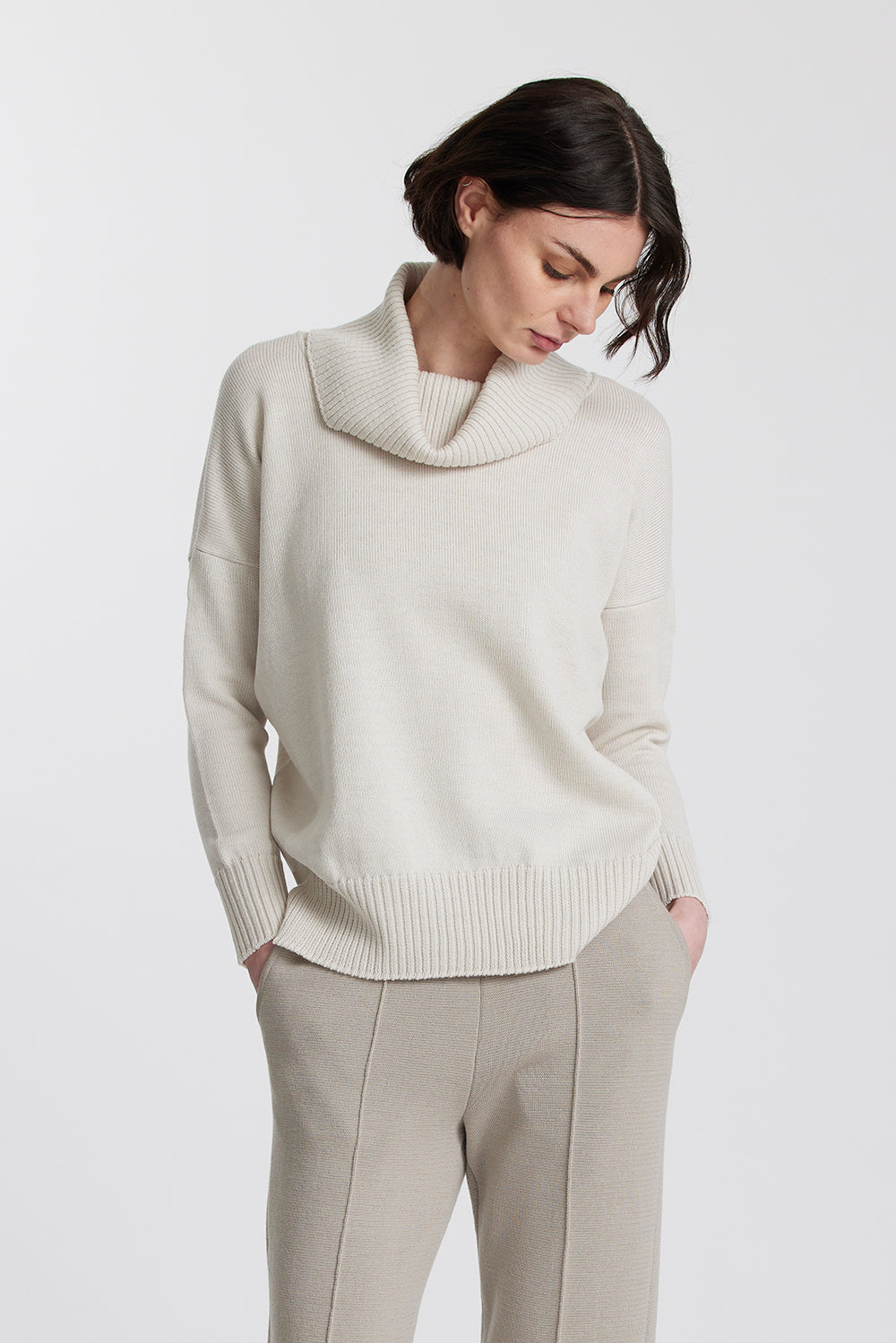 Merino Funnel Neck Jumper