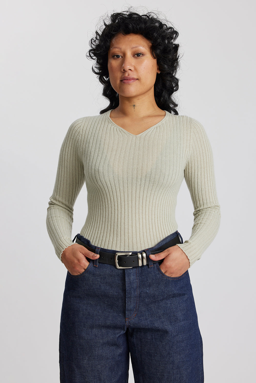 Cashmere Rib Sweater