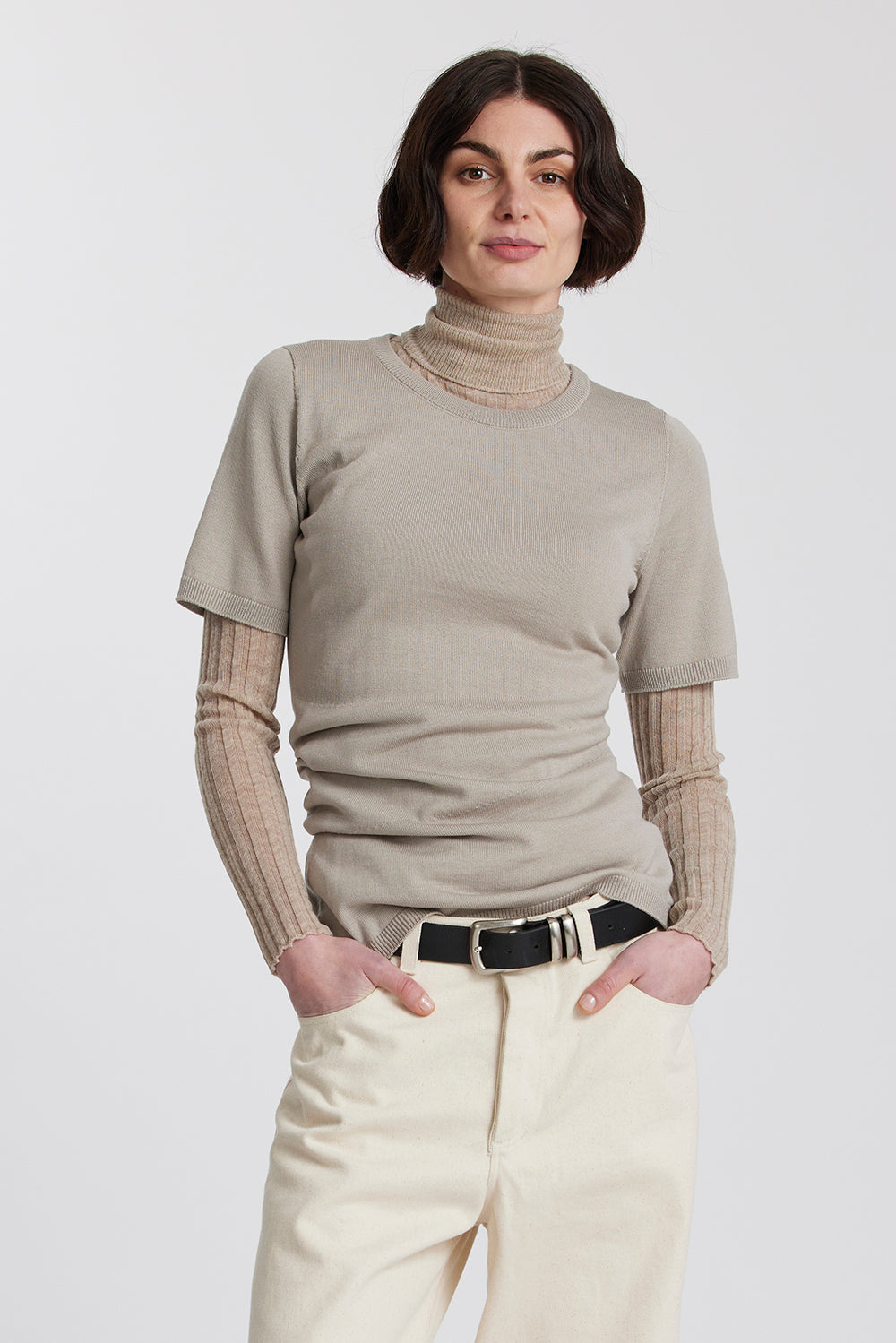 Merino Torqued Top