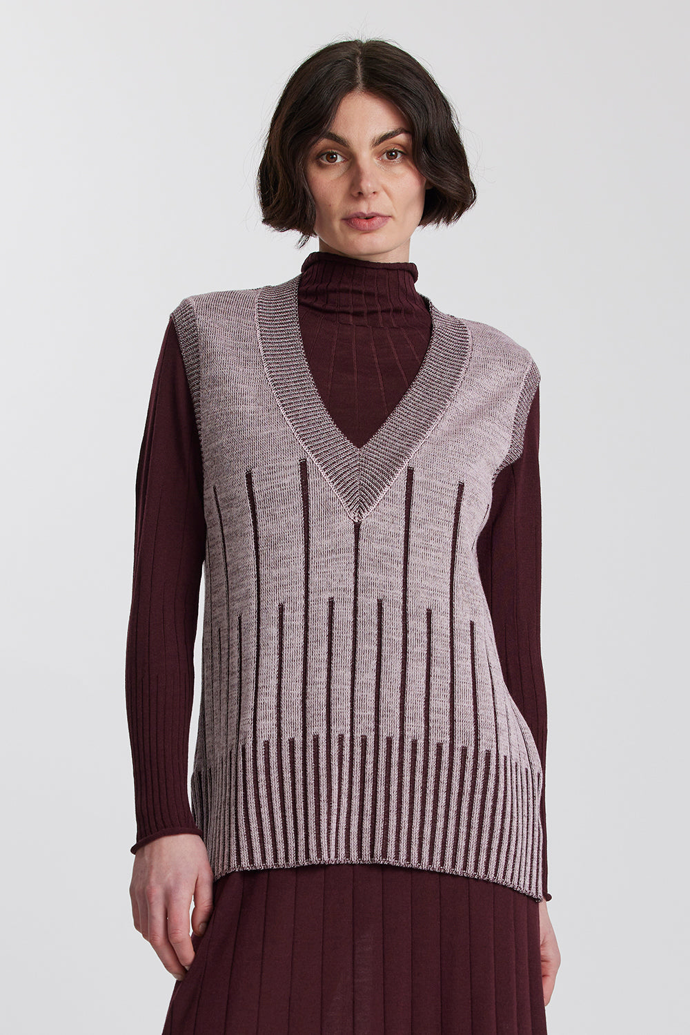 Merino Variegated Stripe Vest