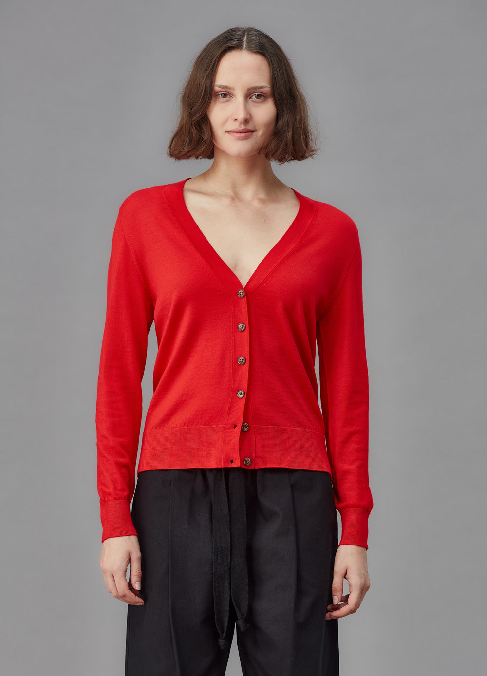 Merino Long V Cardigan - Standard Issue