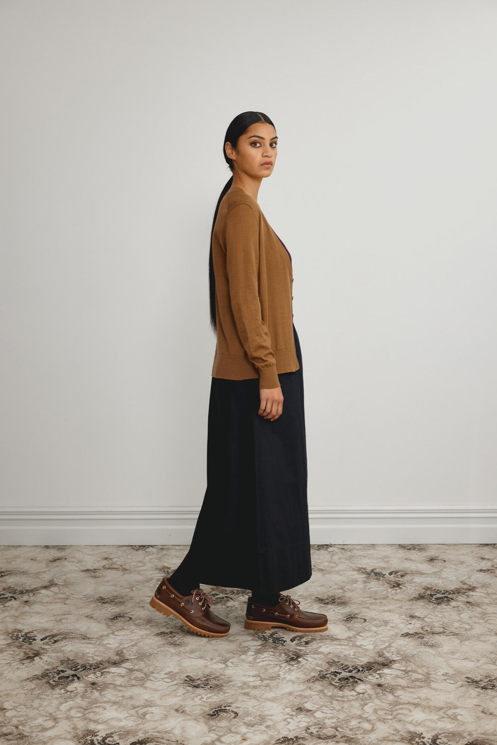 Merino Long V Cardigan