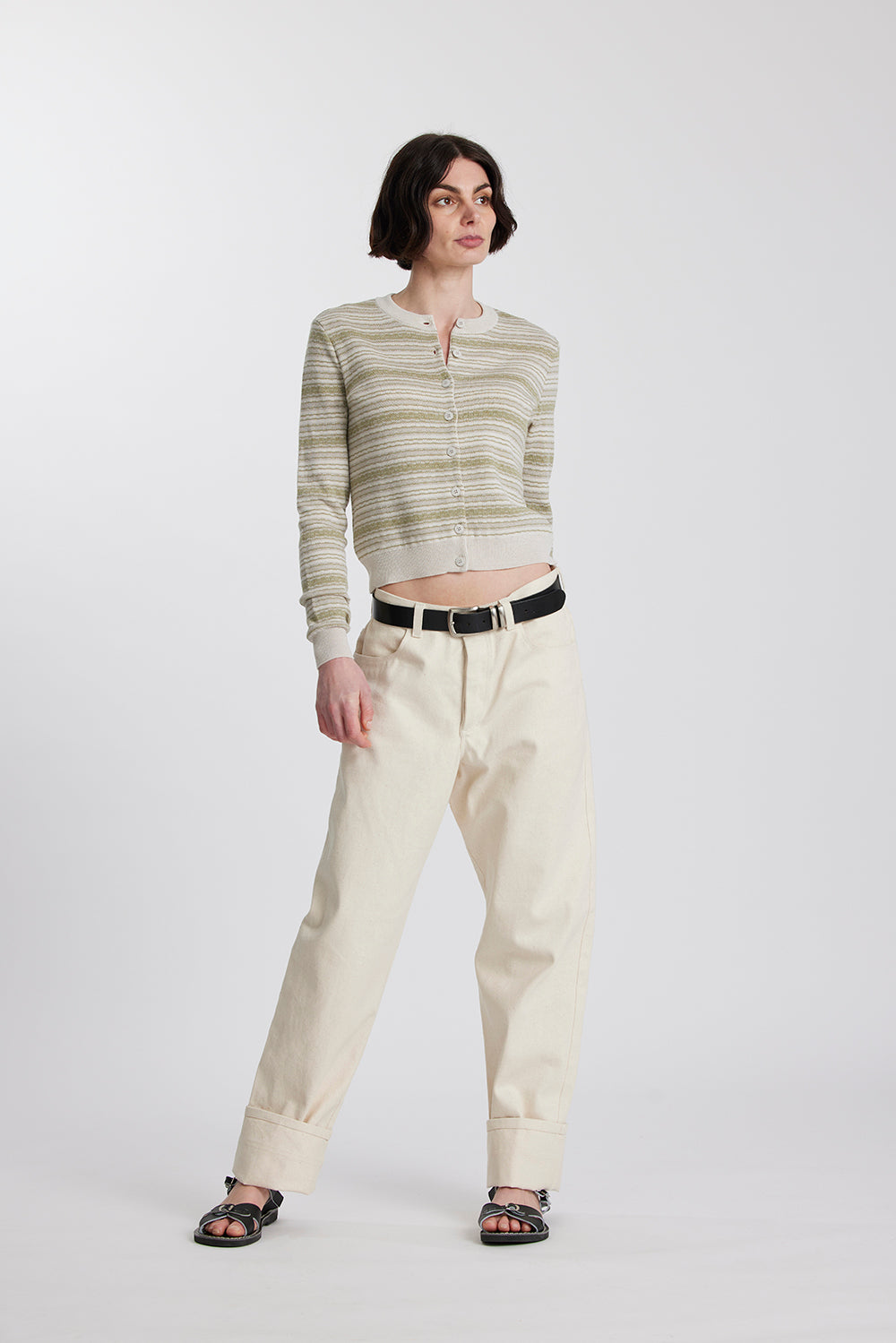 Merino Battenberg Crew Cardigan - Standard Issue