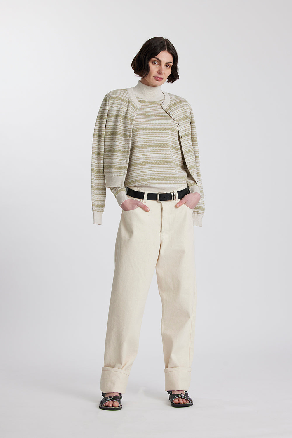 Merino Battenberg Crew Cardigan - Standard Issue