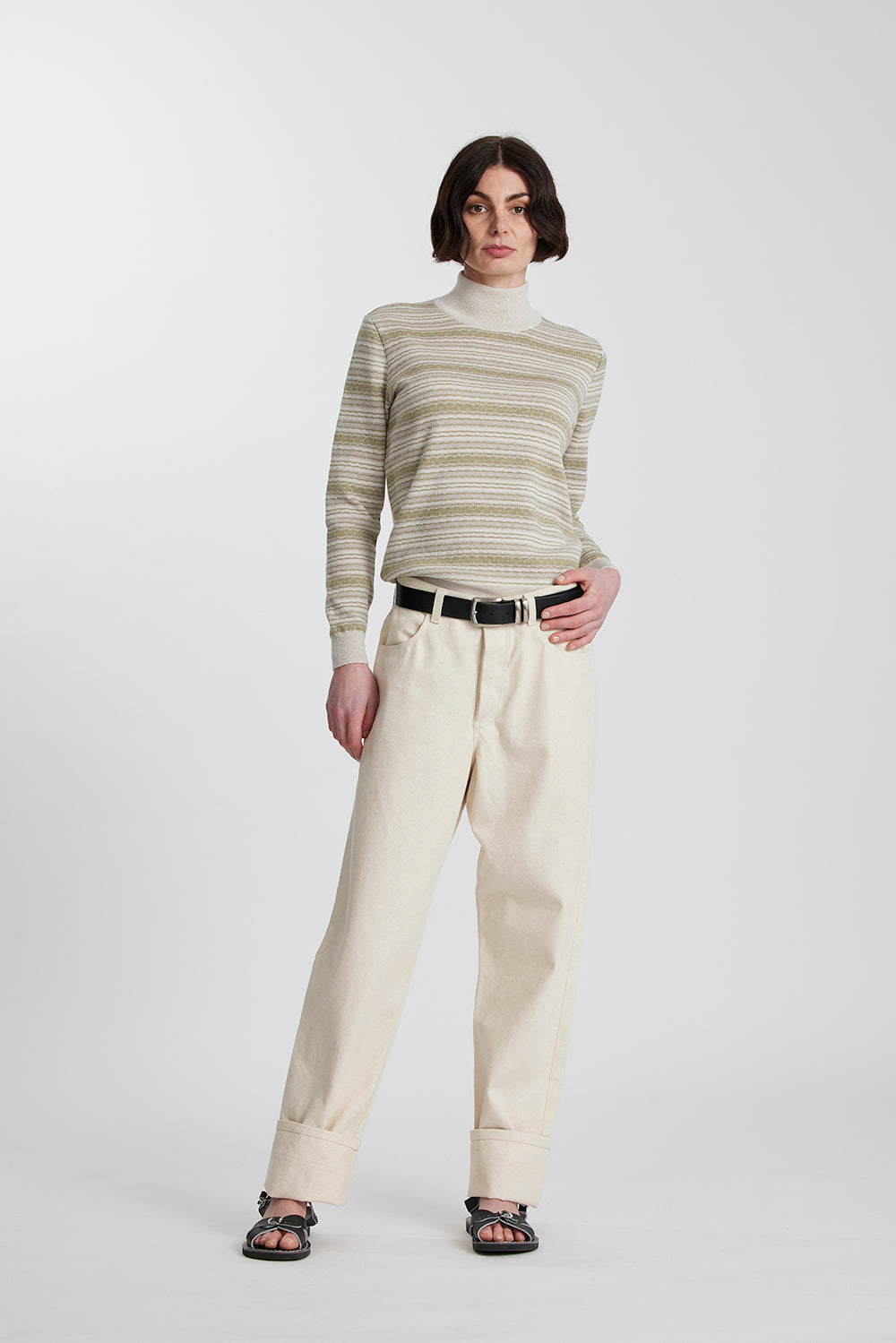 Merino Battenberg Mock Neck - Standard Issue