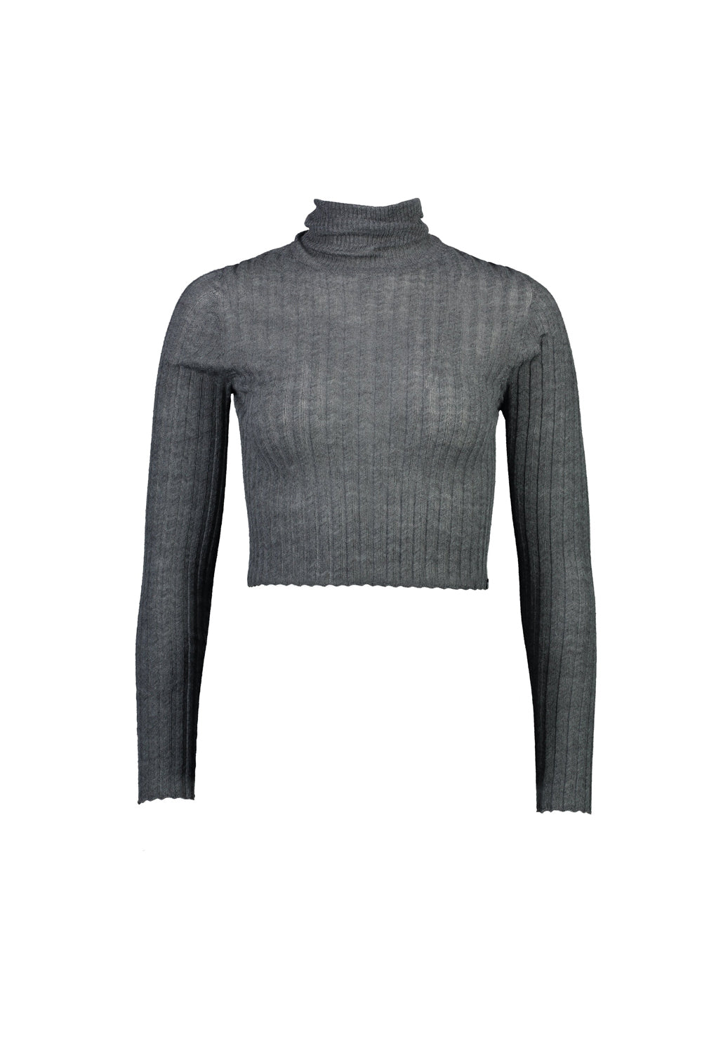 Merino Tulle Crop Skivvy