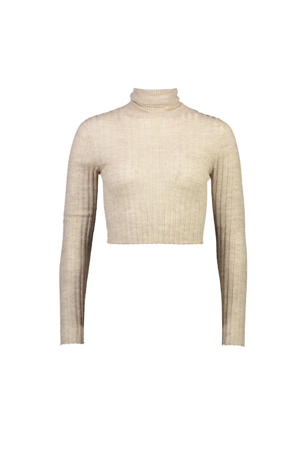 Merino Tulle Crop Skivvy