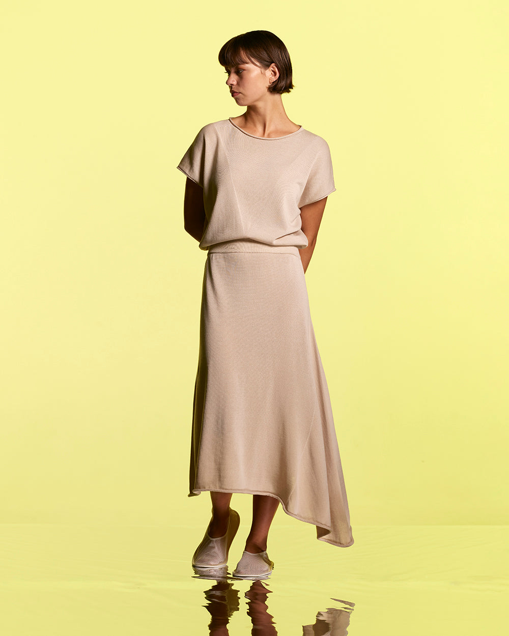 Cotton Draped Dress