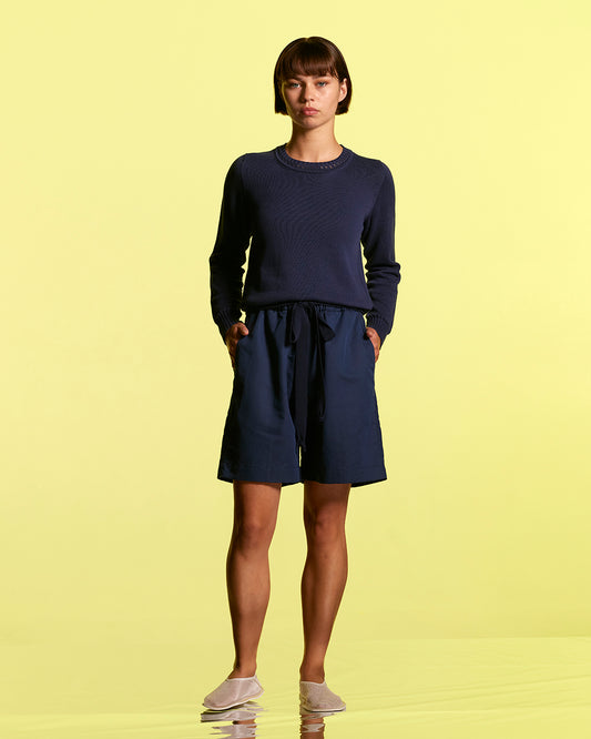 Bio Cotton Lattice Link Pullover