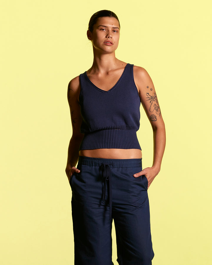 Bio Cotton Lattice Link Camisole - Standard Issue