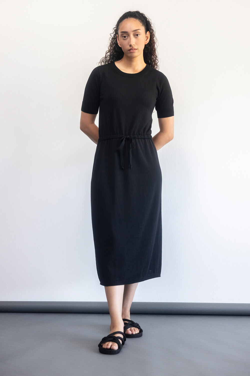 Merino Drawstring Dress