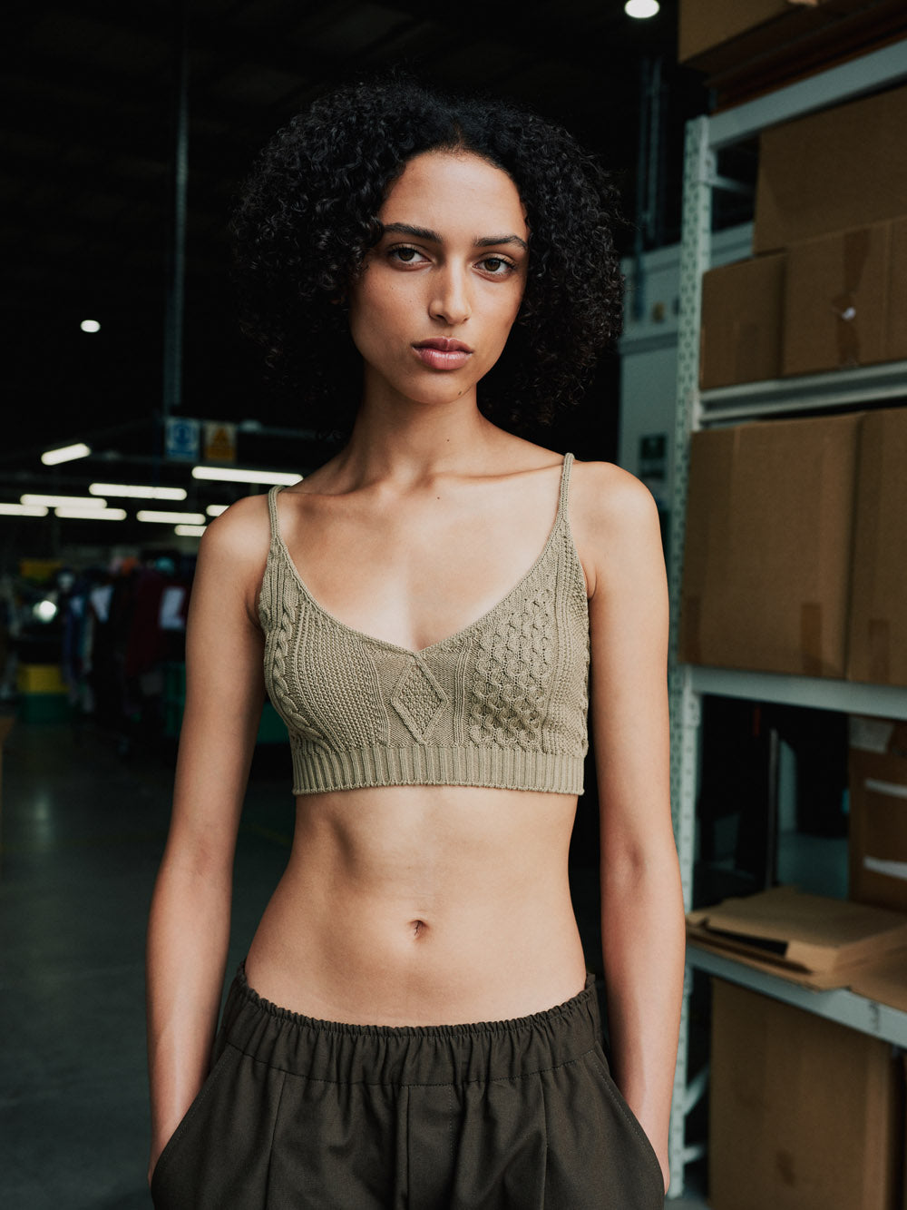 Cotton Cable Bralette - Standard Issue