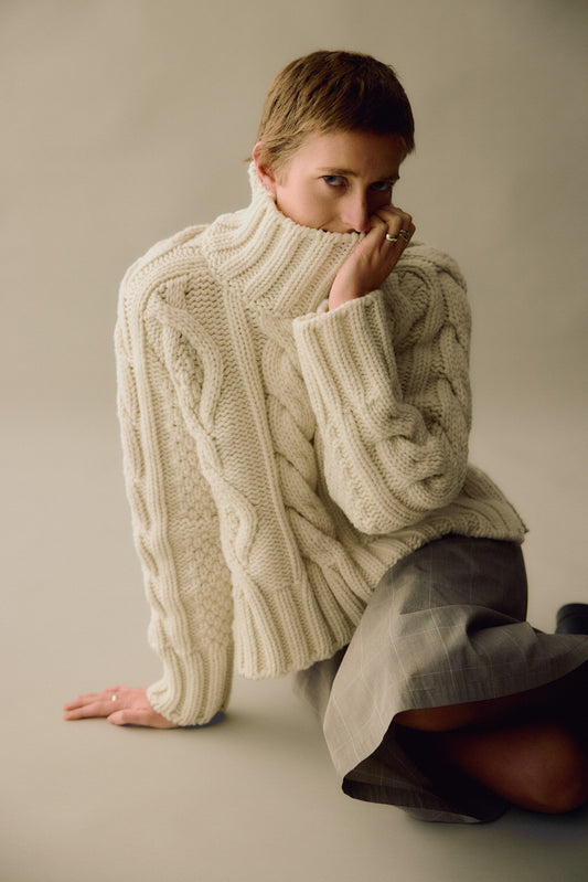 Wool Cable Sweater