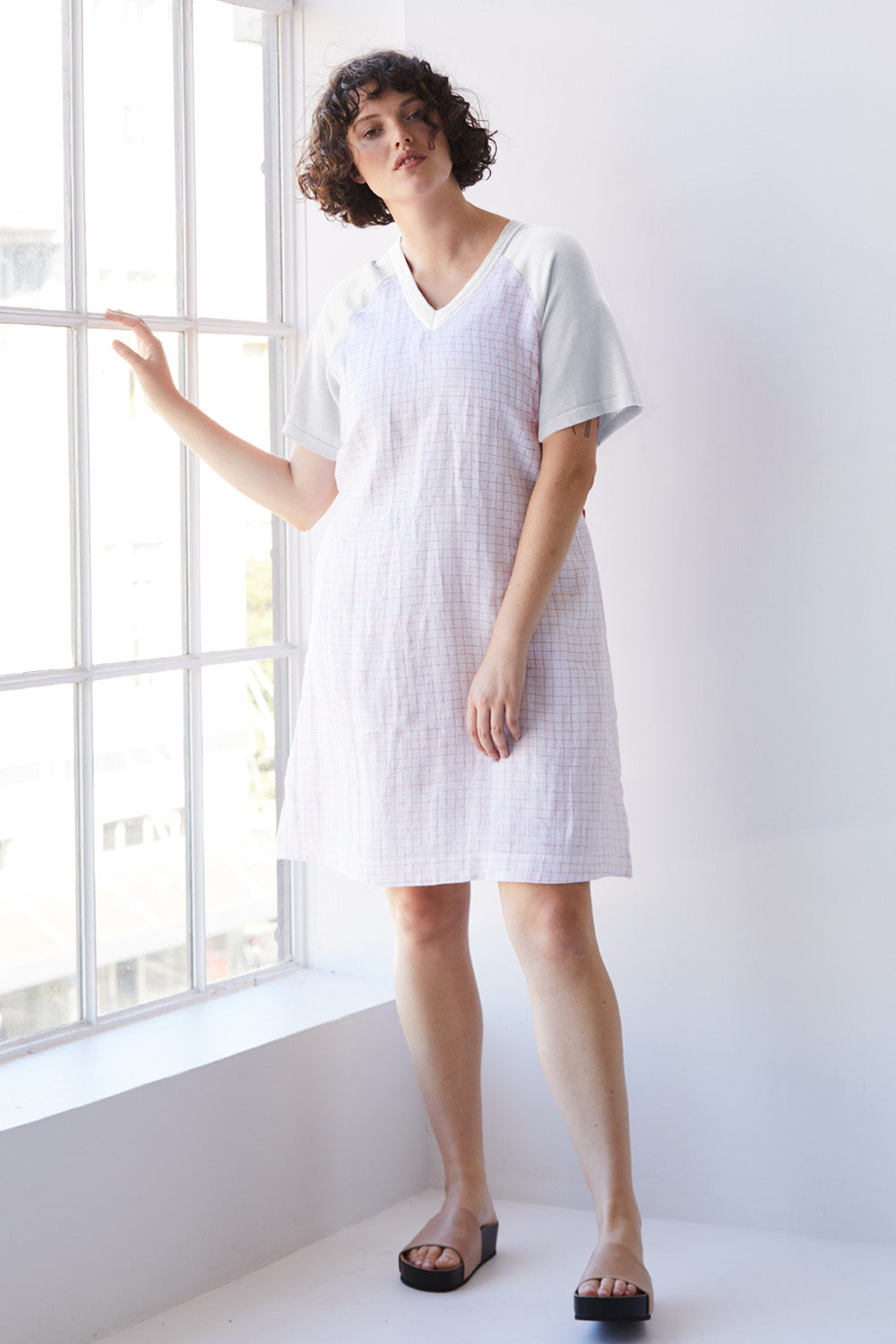 Grid Linen Dress - Standard Issue