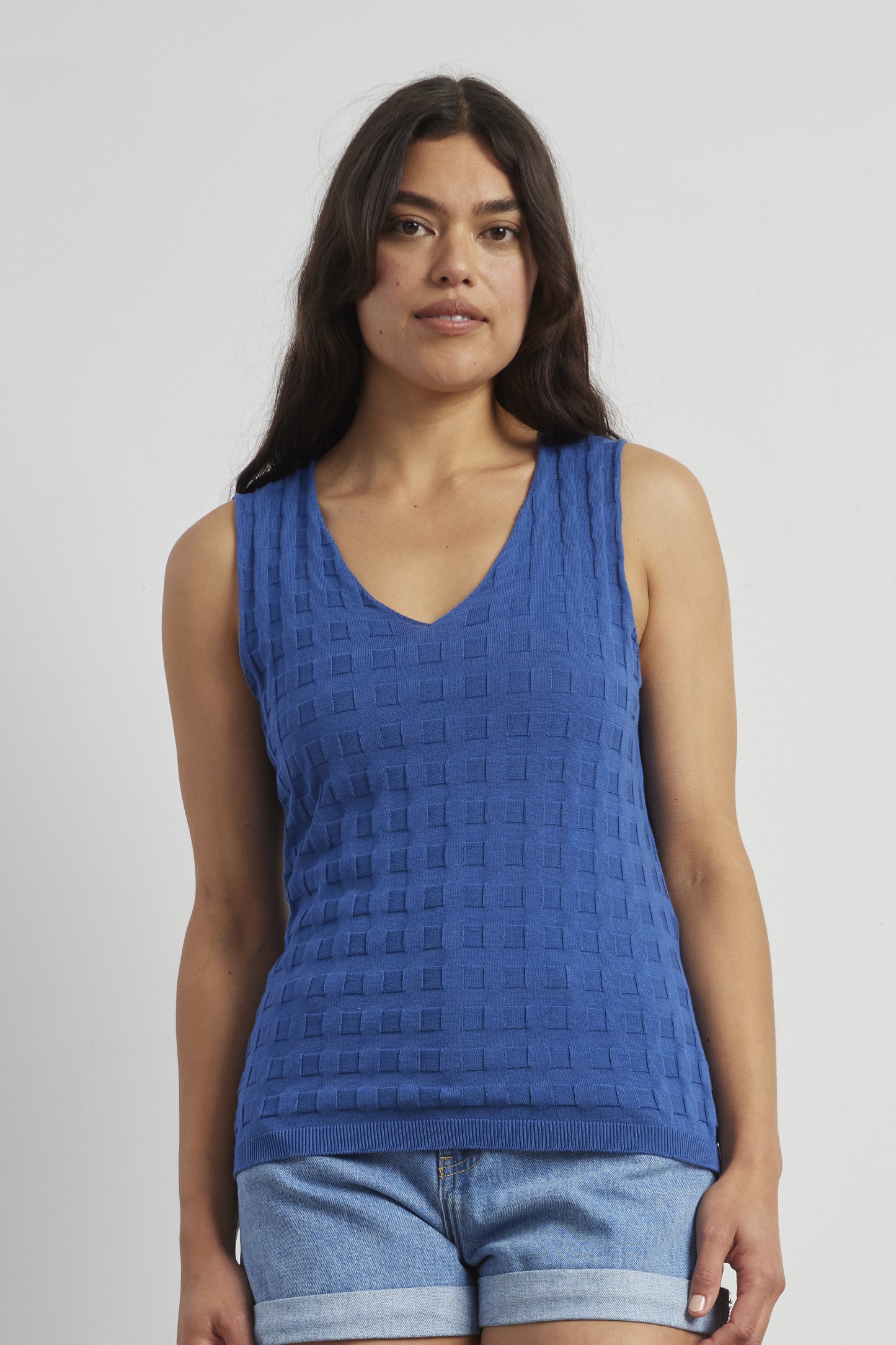 Cotton Grid Cami