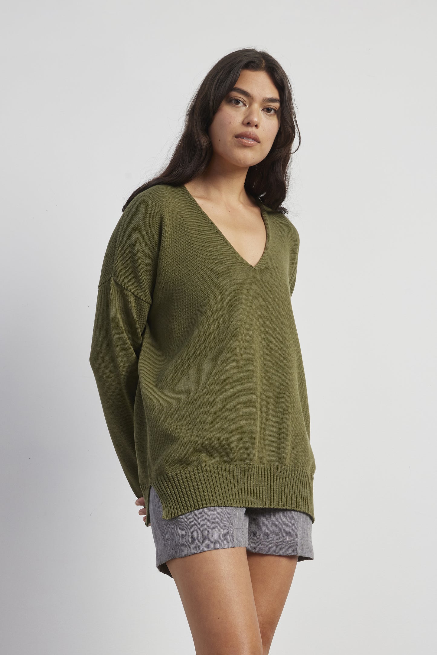 Cotton V Jumper